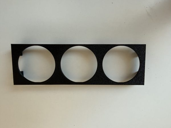 VW Golf 3 Radioschacht Blende f. 3 Zusatzinstrumente (52/53mm)