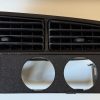 VW Golf 3 Radioschacht Blende f. 2 Zusatzinstrumente (52/53mm)