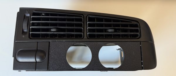 VW Golf 3 Radioschacht Blende f. 2 Zusatzinstrumente (52/53mm)