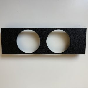 VW Golf 3 Radioschacht Blende f. 2 Zusatzinstrumente (52/53mm)