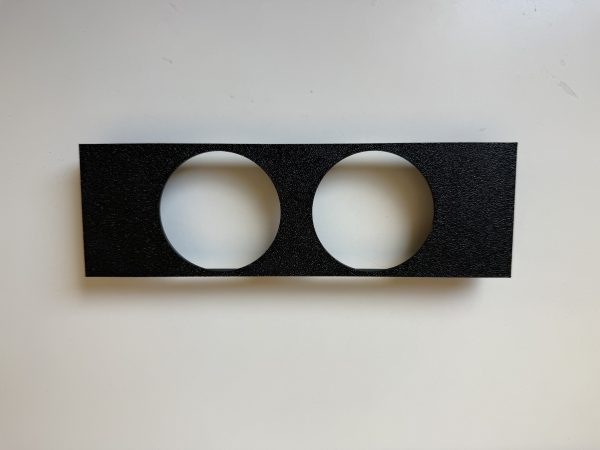 VW Golf 3 Radioschacht Blende f. 2 Zusatzinstrumente (52/53mm)